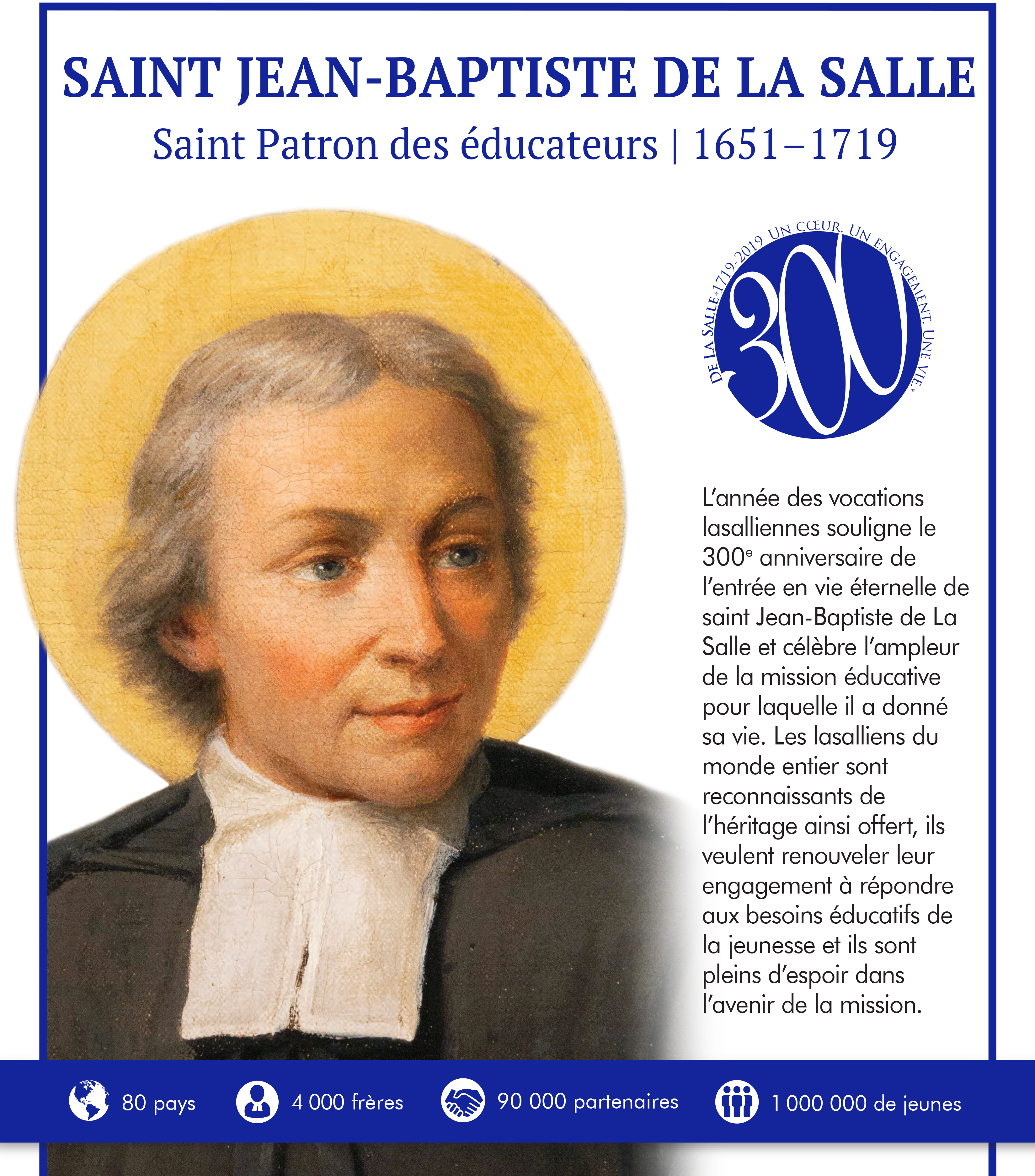 7 avril 1719: entrée en vie éternelle de saint Jean-Baptiste de La Salle