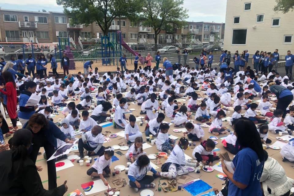 Oeuvre d&rsquo;art en partenariat avec l&rsquo;école Marie-River*